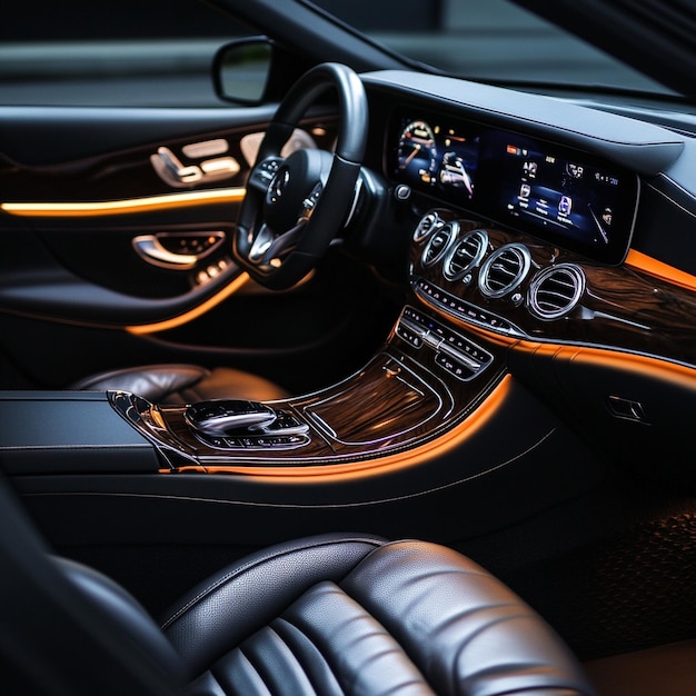 Photo luxury car interior designs