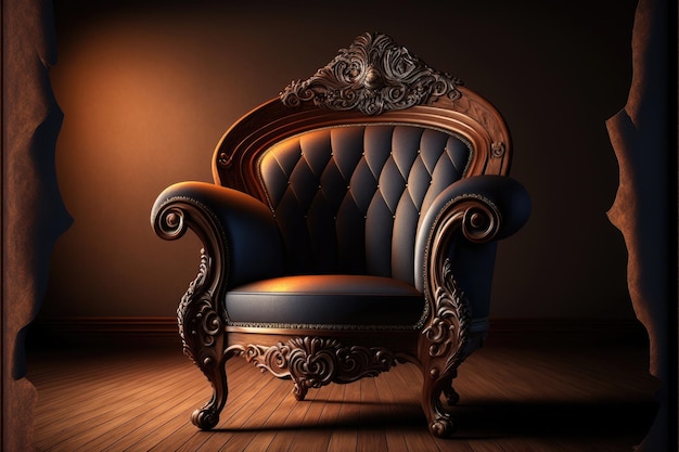 Luxury chair in the room Made by AIArtificial intelligence