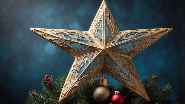 luxury Christmas star with color full ball luxury Christmas star with color full ball