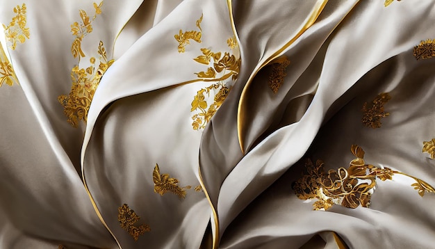 Luxury cloth with floral shapes