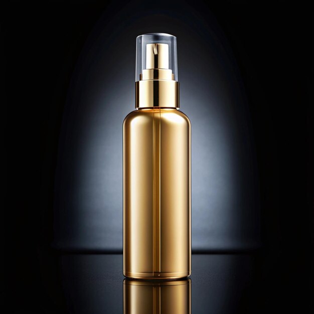 Photo luxury cosmetic spray isolated on black