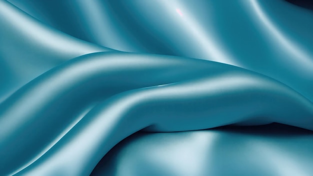 Photo luxury cyan satin smooth fabric background