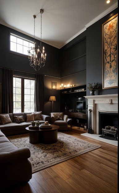 luxury dark interior