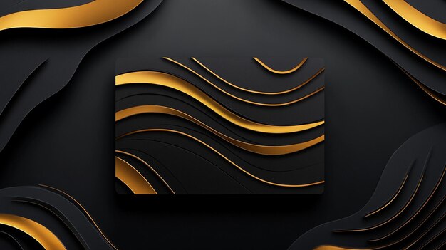 Luxury Elegant Golden Business Card Design