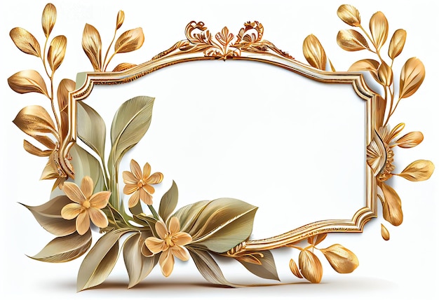 Luxury floral frame