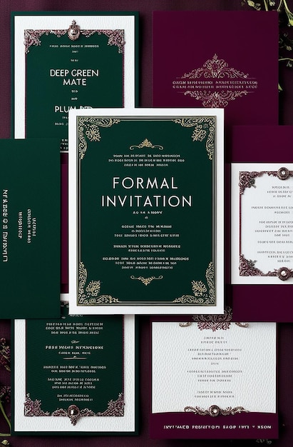 Photo luxury formal invitation