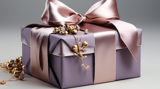 Luxury gift box on a white background