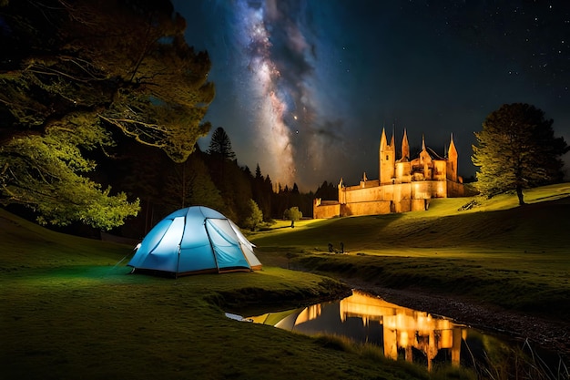 luxury glamorous camping in the beautiful countryside