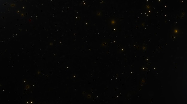 luxury glowing particles on black background