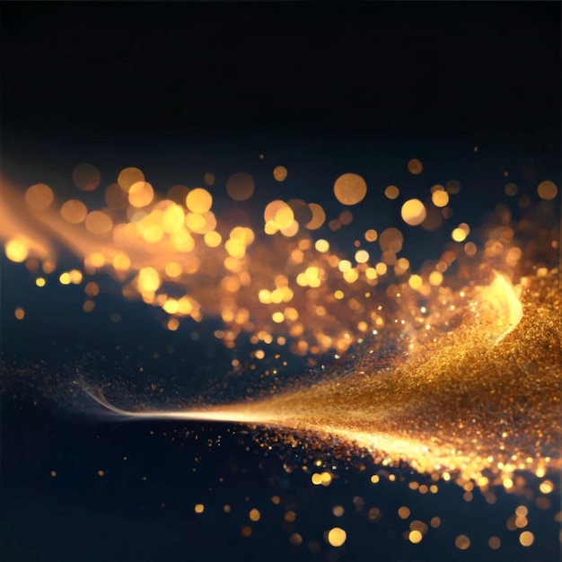 Luxury gold glitter wave abstract event background