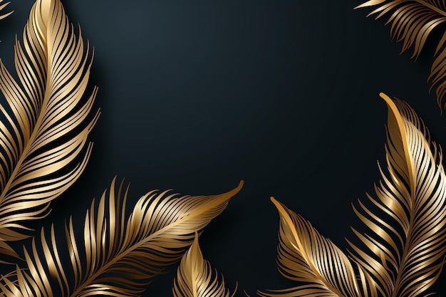 Luxury_gold_nature_background_vector_Floral_pattern