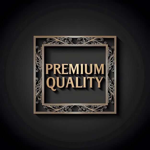 Luxury golden vector logo badges and labels design of premium quality