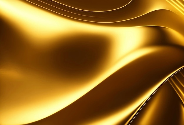 Luxury golden wave background Generative AI Illustration