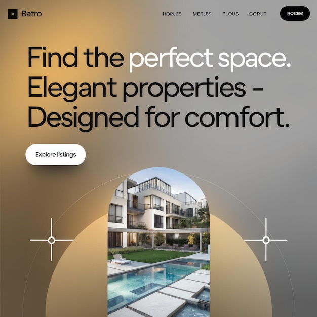 Luxury home real estate advertisement social media design