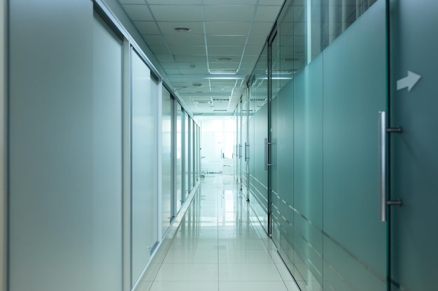 Luxury hospital corridor office background