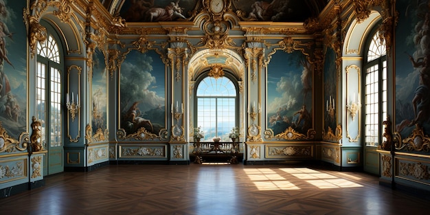 Luxury Interior of the Palace of Versailles