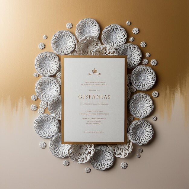 Photo luxury invitation card