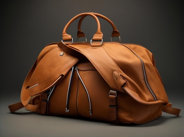 Luxury Leather Handbag Created with Generative AI