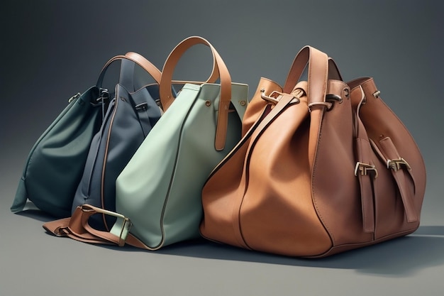 Luxury Leather Handbag Created with Generative AI