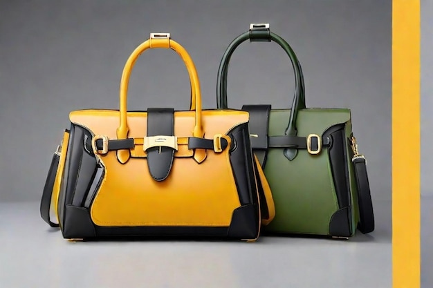 Luxury Leather Handbag Created with Generative AI