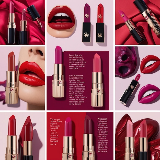 Luxury Lipstick Collection Vibrant Shades for Every Occasion