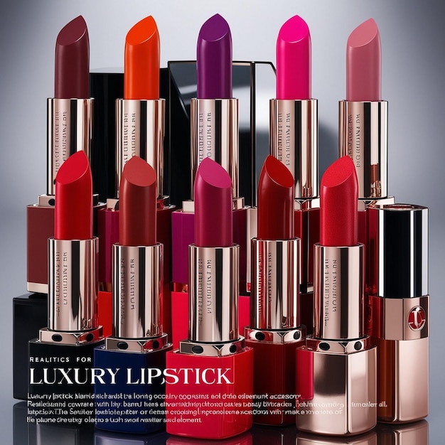 Luxury Lipstick Collection Vibrant Shades for Every Occasion