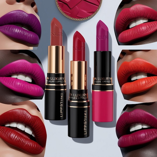 Luxury Lipstick Collection Vibrant Shades for Every Occasion