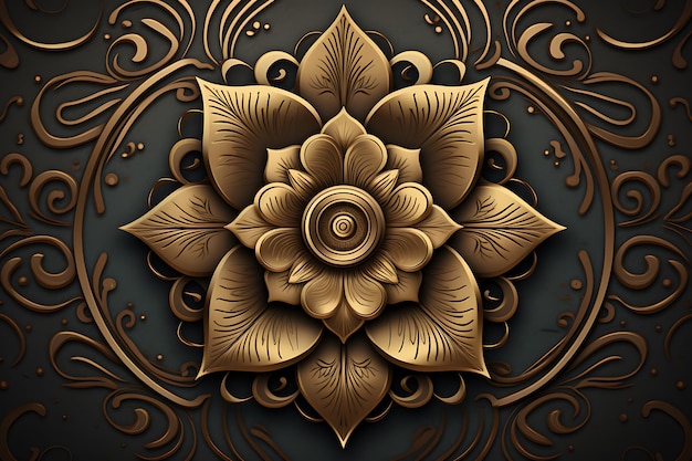 Luxury mandala art with background arabic islamic east style