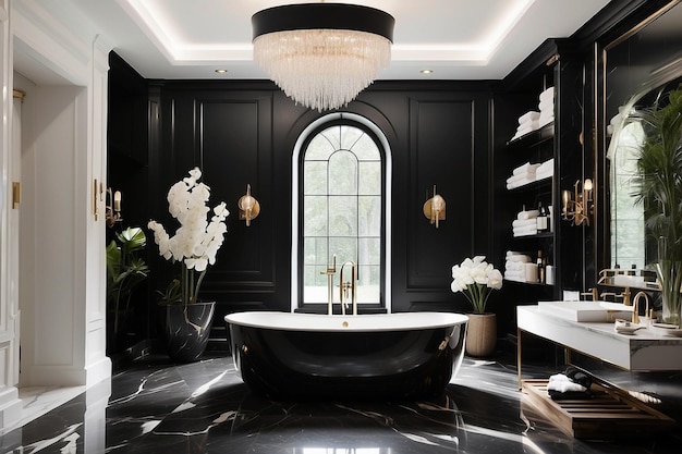 luxury modern bathroom interior