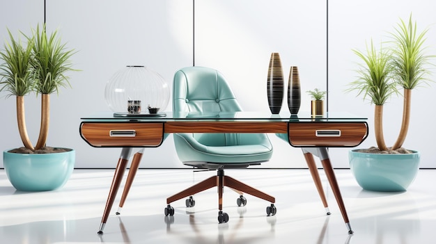 Luxury modern office table comfortable and elegant