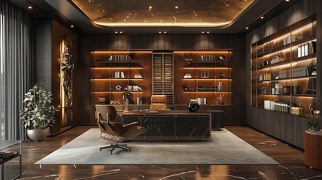 Luxury office room