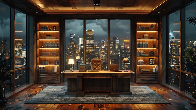 Luxury office room