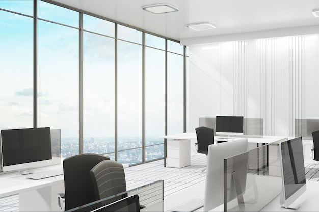 Luxury office with city view