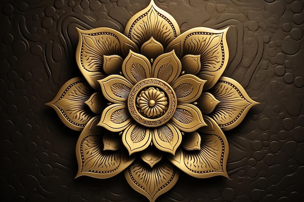 Luxury ornamental floral islamic mandala gold premium background design premium