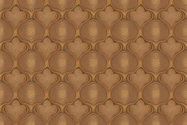 Luxury ornamental seamless pattern with golden wavy line Oriental geometric repeat background png