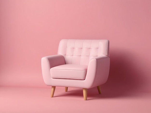 Photo luxury pink armchair