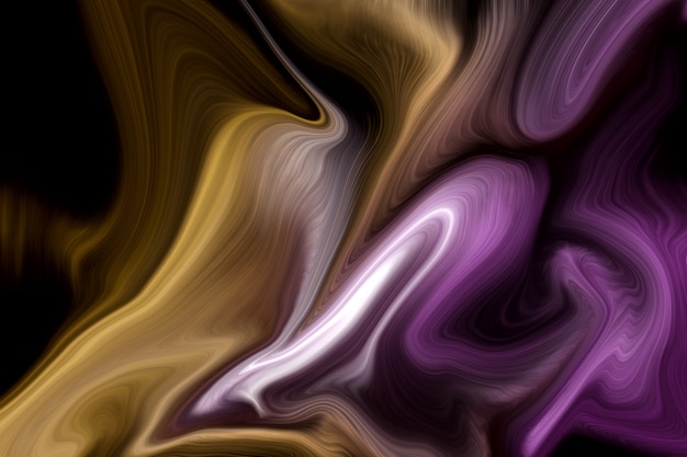 Luxury purple and gold liquid colors background