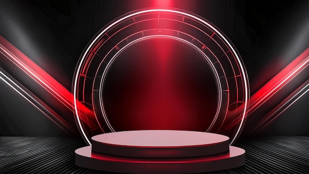 luxury red and black stage background