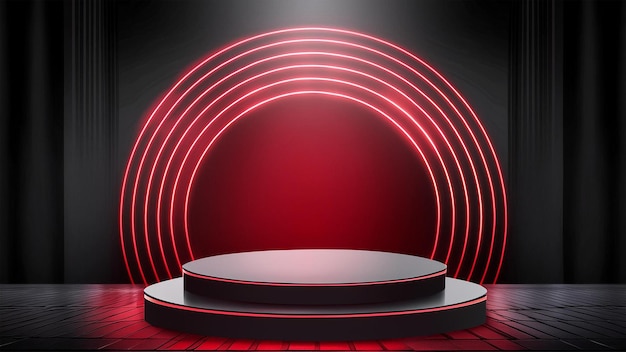 luxury red and black stage background