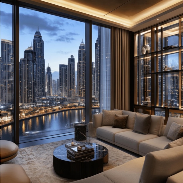 Photo the luxury residences at the address boulevard with stunning city views