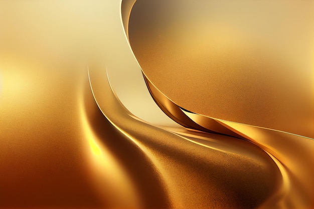 Luxury smooth elegant golden silky background 2d illustration