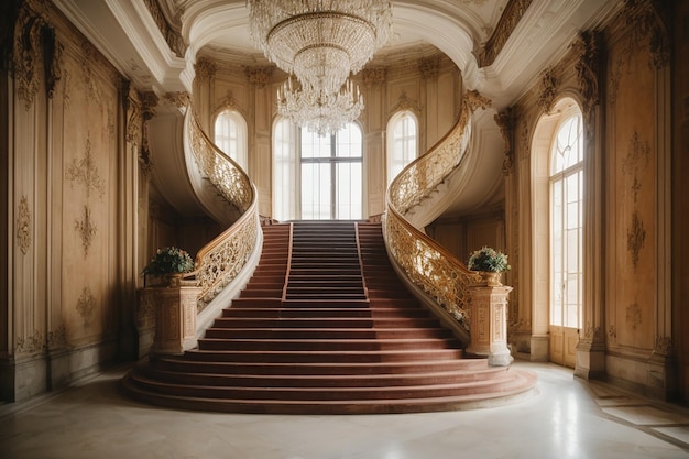 Luxury staircase hall