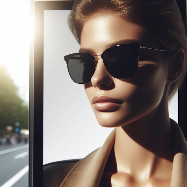 A luxury sunglasses for social media template design post