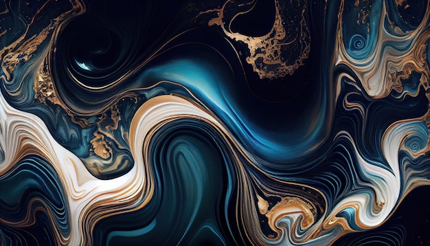 Luxury texture Marble Swirls and Agate Ripples Colorful ocean waves with Generative AI Technology