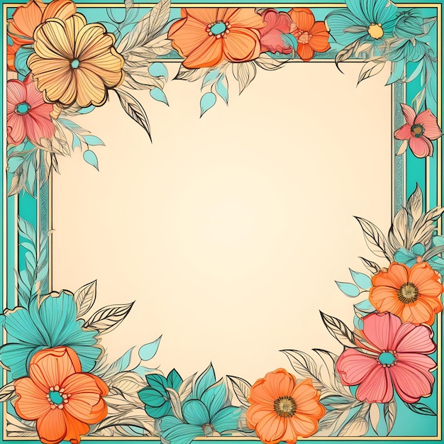 luxury tropical frame for celebration and invitation with space ready to use