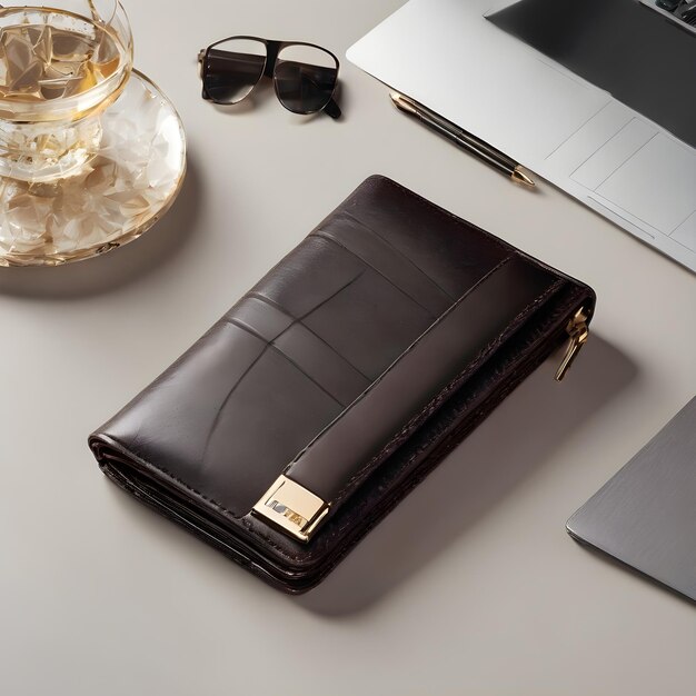 Photo luxury wallet background very cool