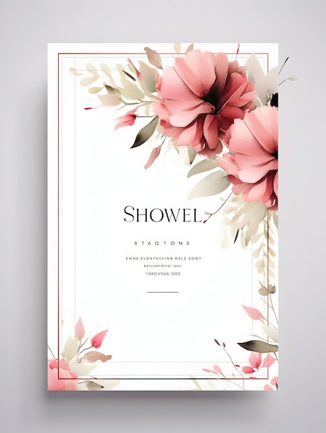 Luxury wedding invitation card Design Wedding card template Artistic and floral wedding card