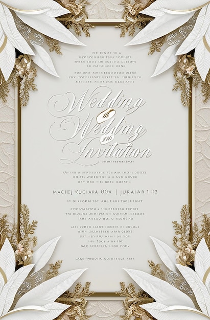 Photo luxury wedding invitations