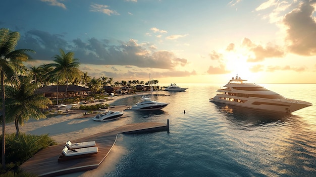 Luxury Yacht Beach Resort with Private Sailing Experiences