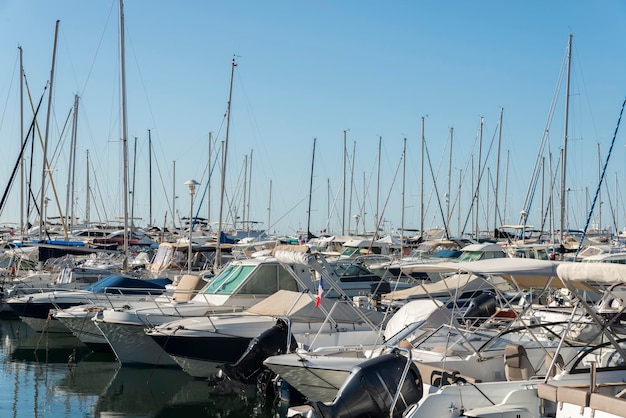 Luxury yachts in Cote d'Azur France